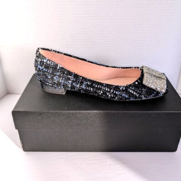 New in Box J Crew Sally Ballet Shoes in Tweed - Picture 9 of 10